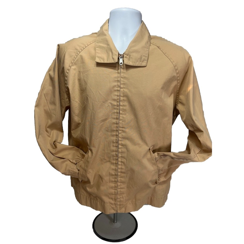 Vintage Sears the Mens Store Nylon Zip-Up Windbreaker Jacket Large Tall Boxy Fit